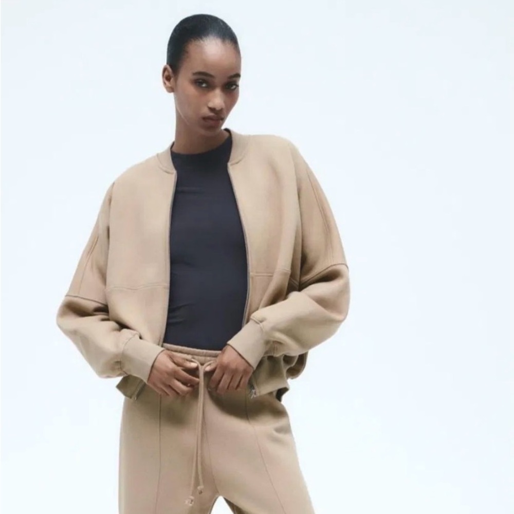 ZARA Oversized Cozy Set L, Beige